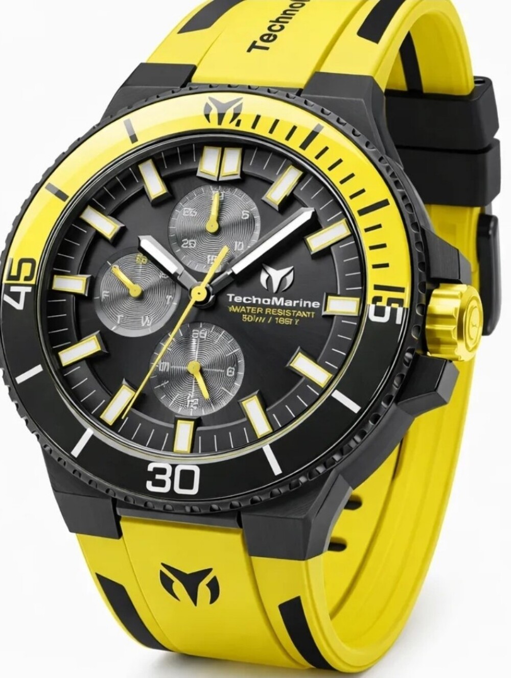 NEW TM-525029 - TechnoMarine Racing Legends Mens Watch 43mm Yellow Black Invicta